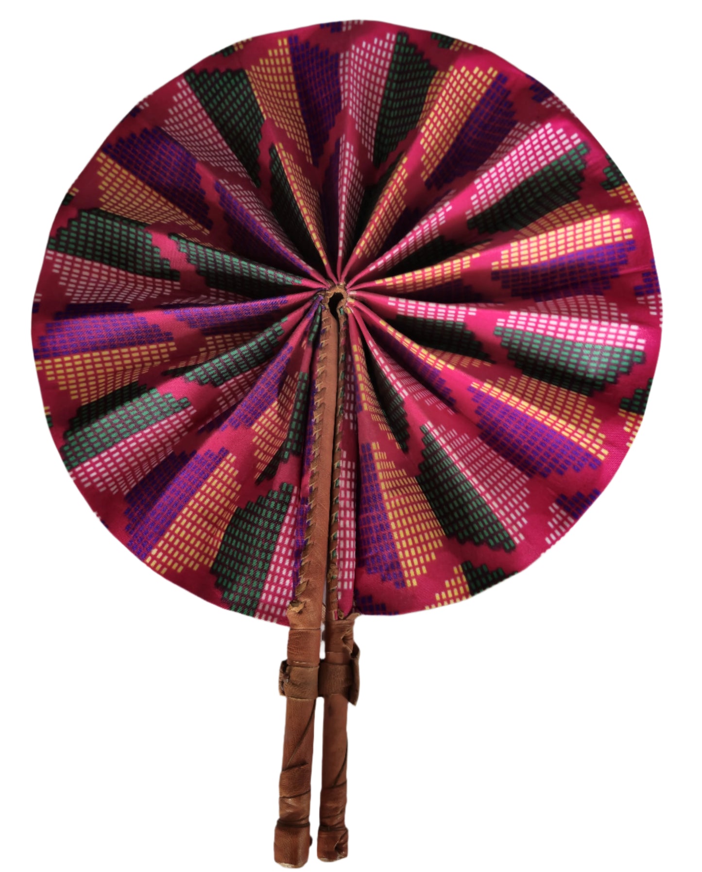 Ghanaian Fabric Fan - AB128