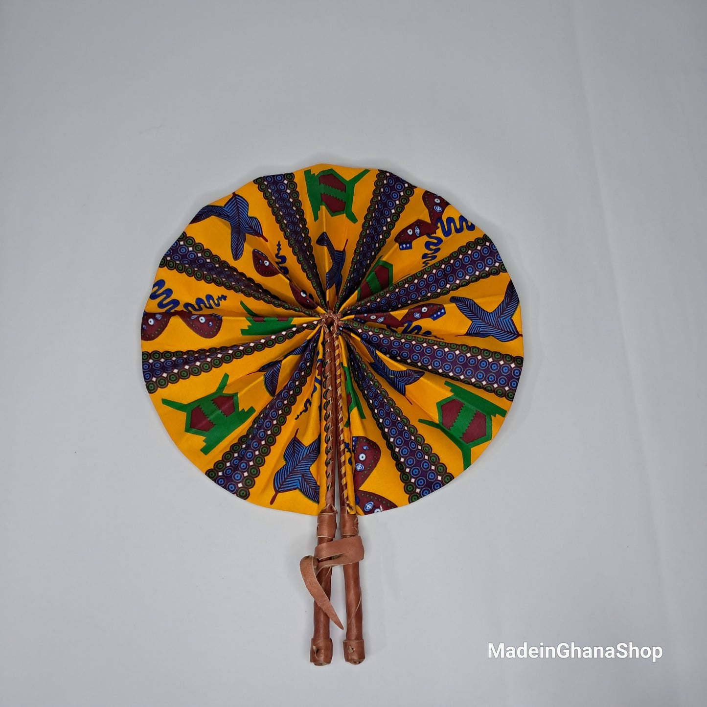 Ghanaian Fabric Fan - AB023