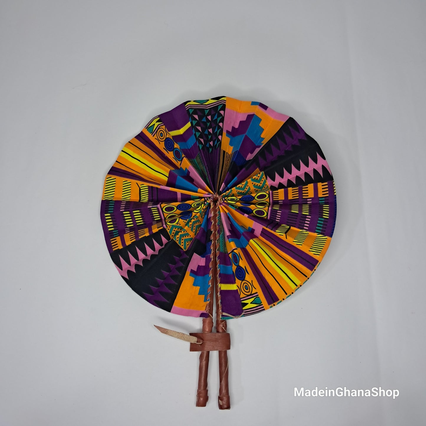 Ghanaian Fabric Fan - AB005