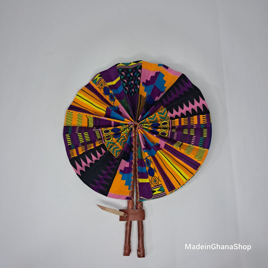 Ghanaian Fabric Fan - AB005