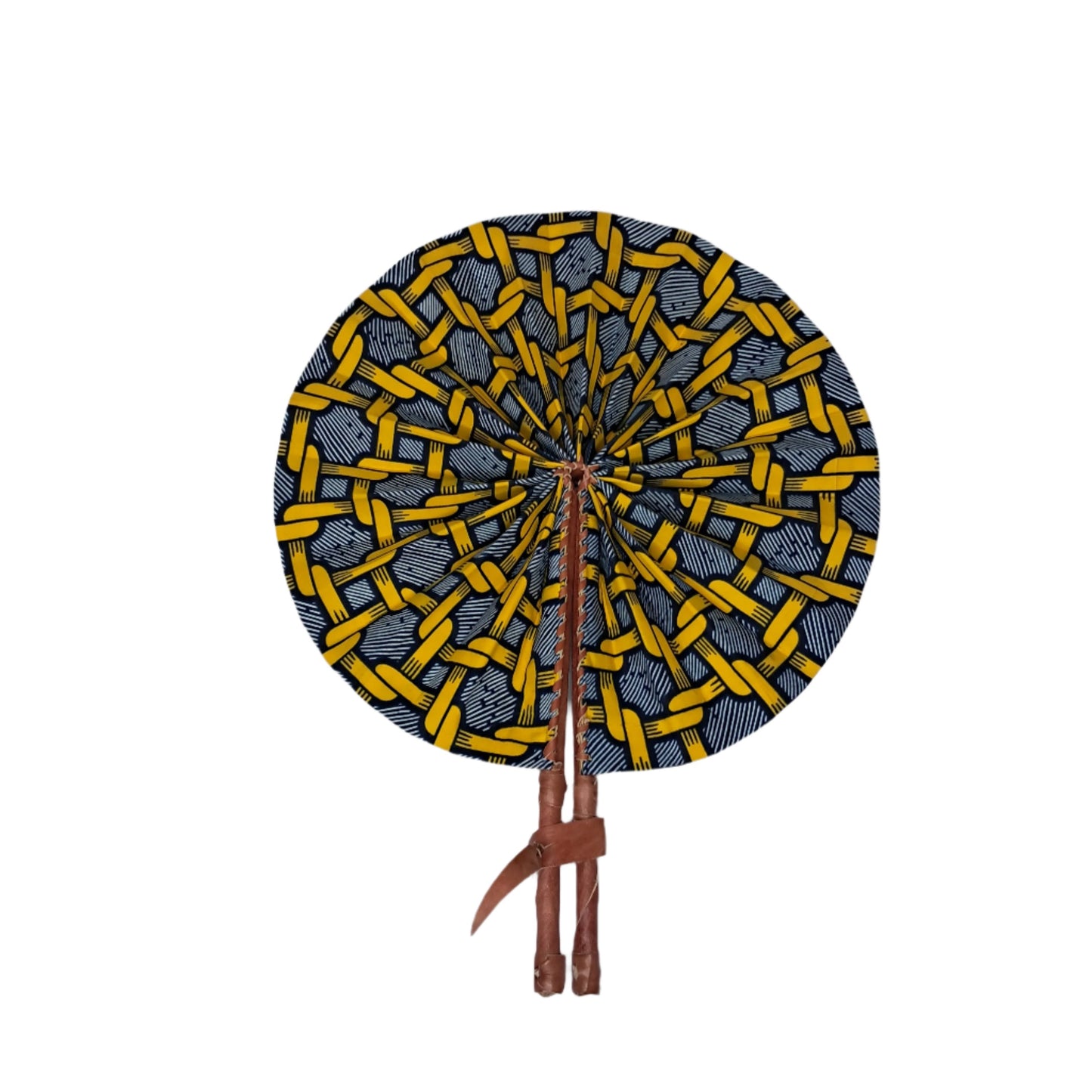 Ghanaian Fabric Fan - AB002