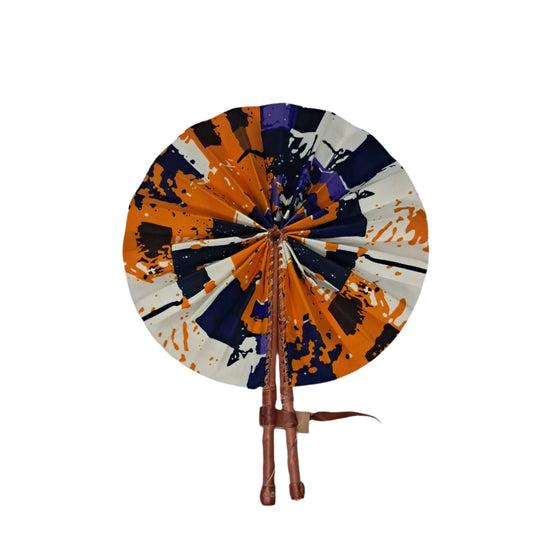 Ghanaian Fabric Fan -AB008