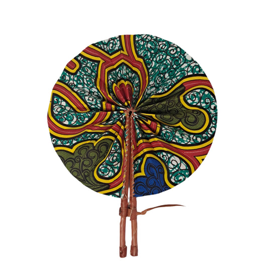 Ghanaian Fabric Fan - AB053