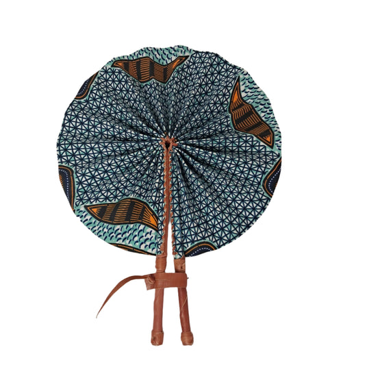 Ghanaian Fabric Fan - AB067