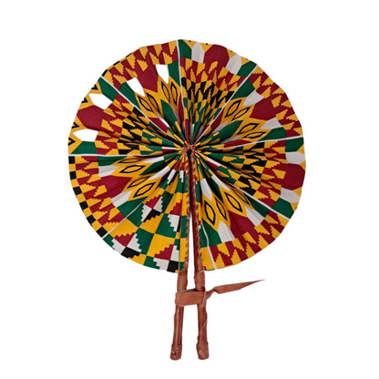 Kente Fabric Fan - AB040