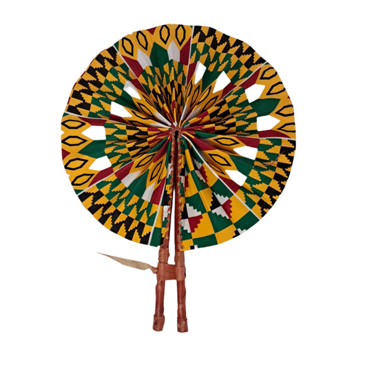 Kente Fabric Fan - AB040