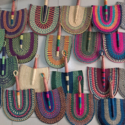 Bolga Fan Wholesale – 6 Pieces