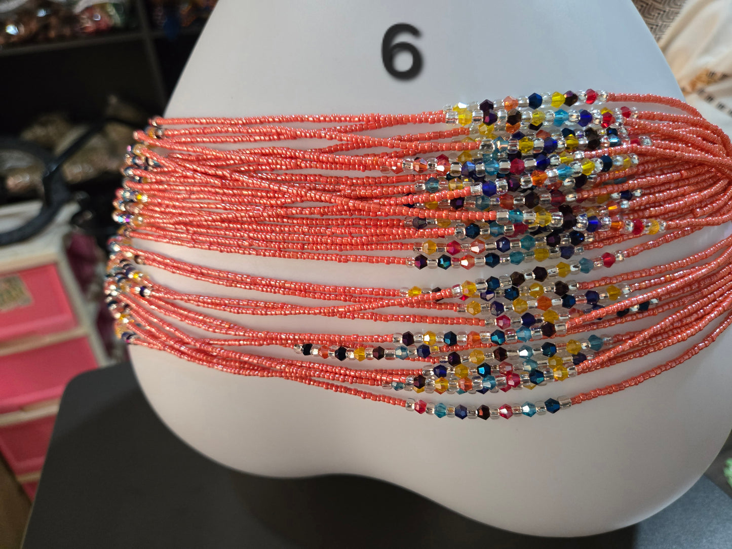 50 pcs Waist Beads African Jewelry from Ghana