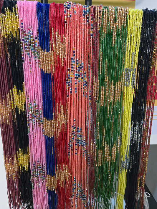 50 pcs Waist Beads African Jewelry from Ghana