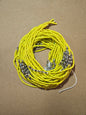 Yellow Waist Beads with Silver Crystals – Handmade African Tie-On