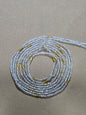 Clear and Gold Waist Beads – Handmade African Tie-On