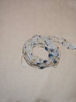 Mixed Waist Beads with  Blue Crystals – Handmade African Tie-On