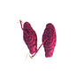 Pink woven raffia  earrings 