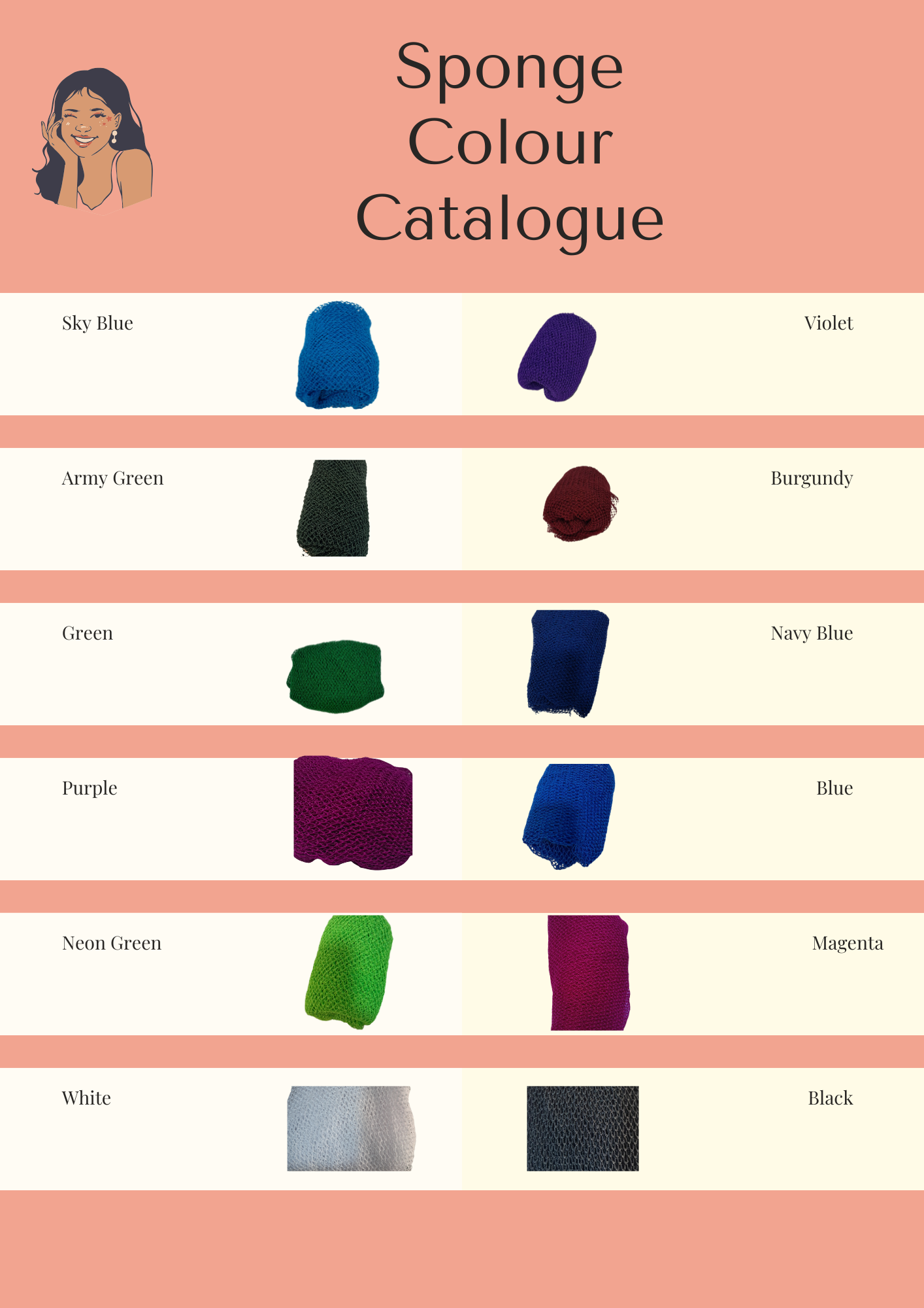 Exfoliating Body Sponge (10pcs) – Wholesale