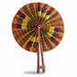 Foldable fabric fan 
