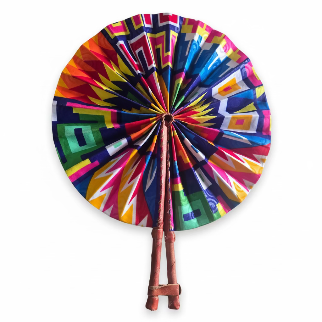 Foldable   fabric fan 