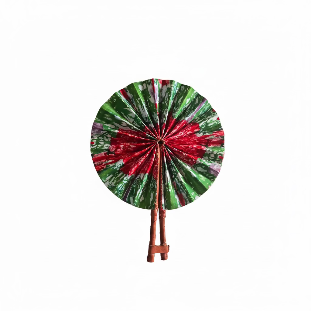 Foldable fabric fan 