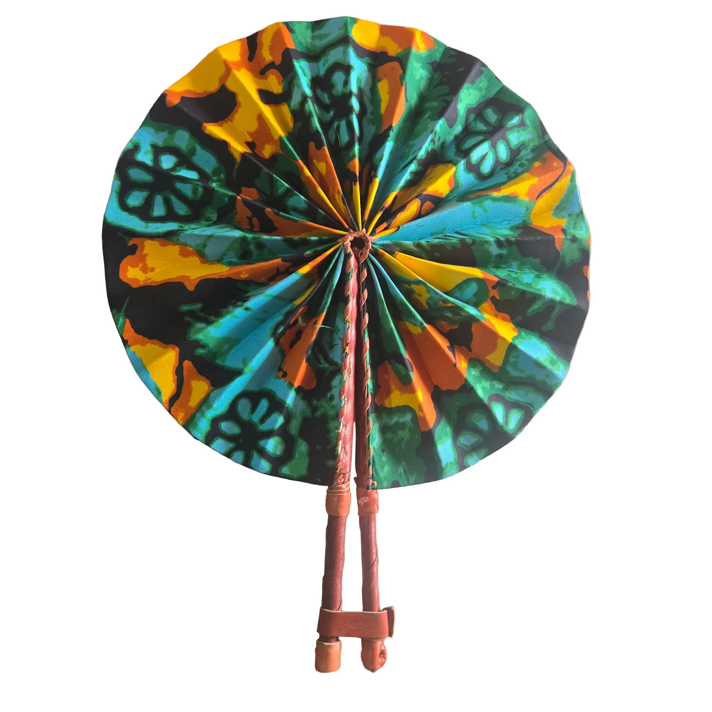 Foldable fabric fan 