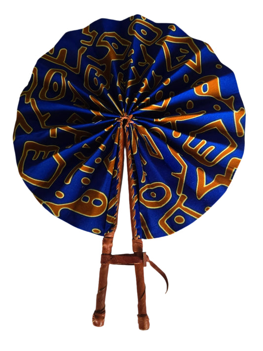 Ghanaian Fabric Fan - AB100