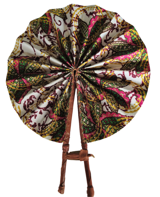Ghanaian Fabric Fan - AB101