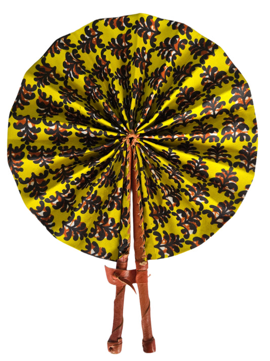 Ghanaian Fabric Fan - AB102