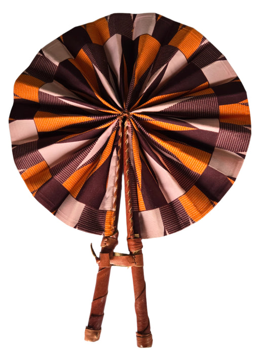 Ghanaian Fabric Fan - AB104
