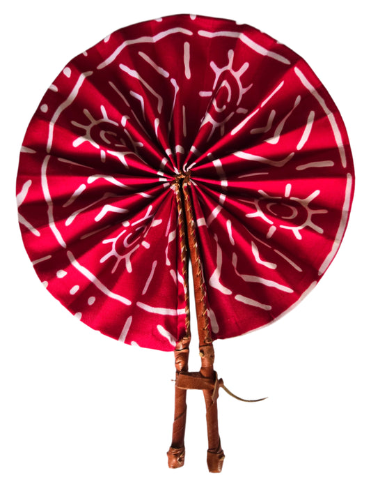 Ghanaian Fabric Fan - AB105
