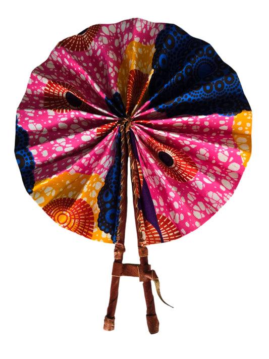 Ghanaian Fabric Fan - AB108