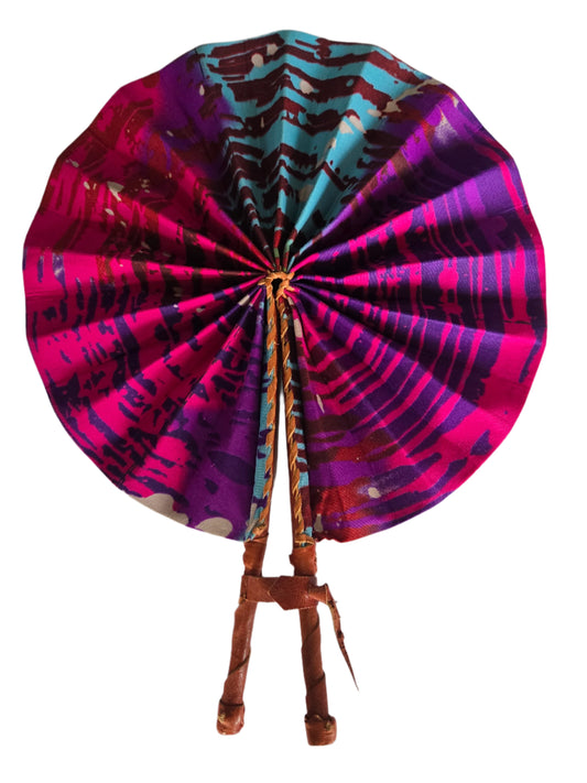 Ghanaian Fabric Fan - AB112