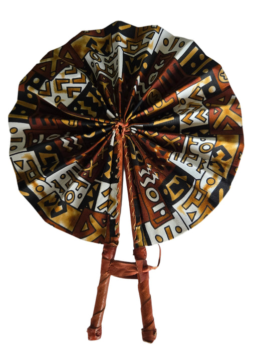 Ghanaian Fabric Fan - AB113