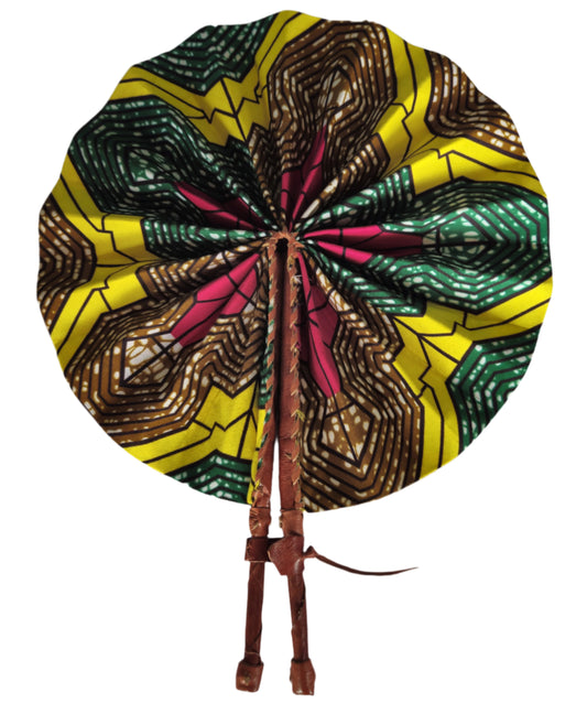 Ghanaian Fabric Fan - AB114