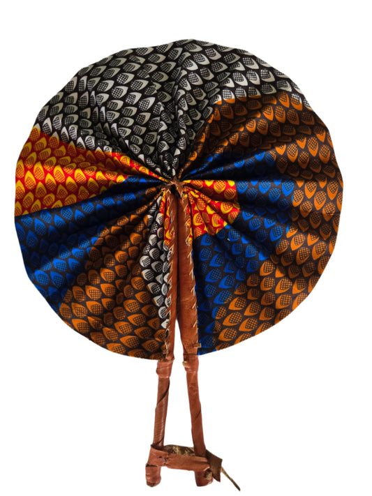 Ghanaian Fabric Fan - AB117