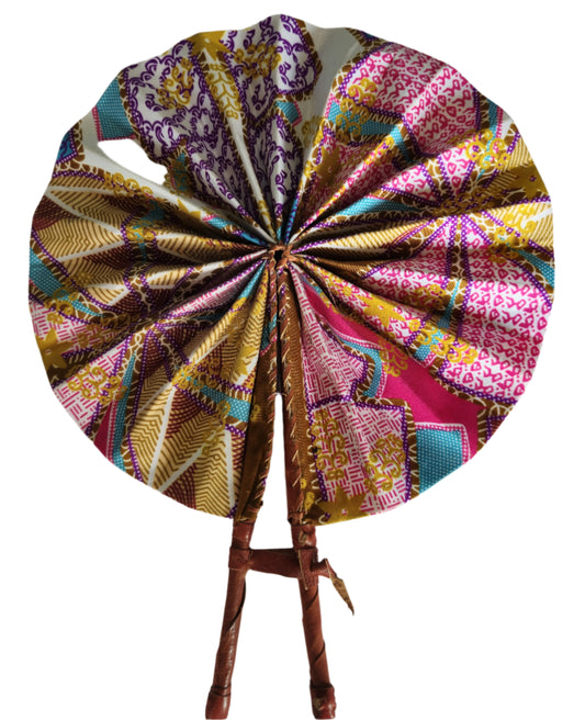 Ghanaian Fabric Fan - AB121