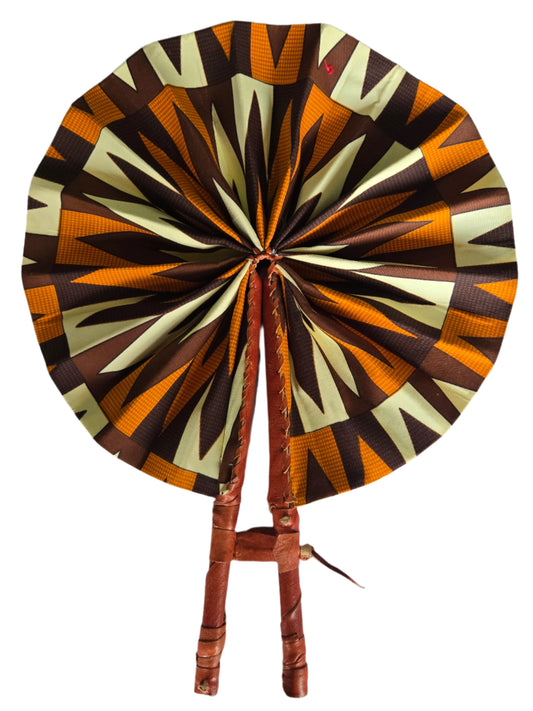 Ghanaian Fabric Fan - AB122