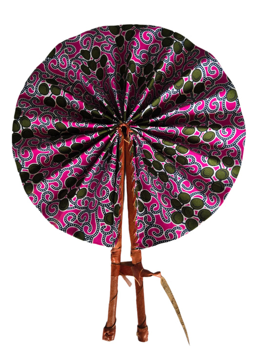 Ghanaian Fabric Fan - AB123