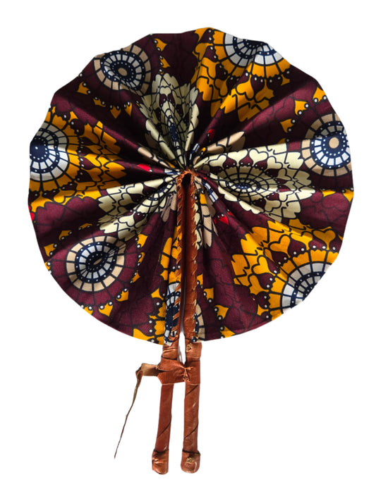 Ghanaian Fabric Fan - AB125
