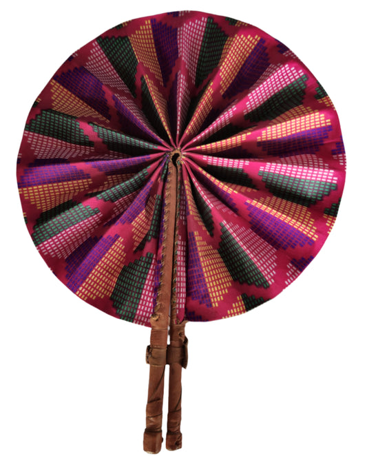 Ghanaian Fabric Fan - AB128