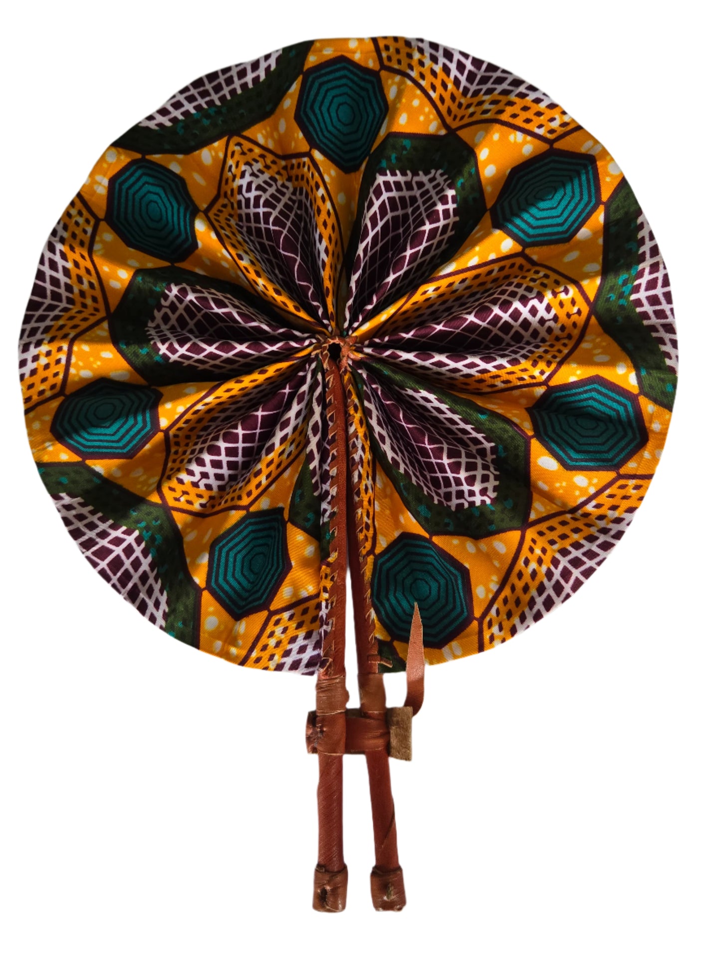 Ghanaian Fabric Fan - AB059