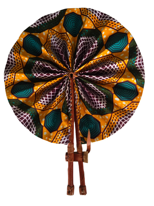 Ghanaian Fabric Fan - AB059