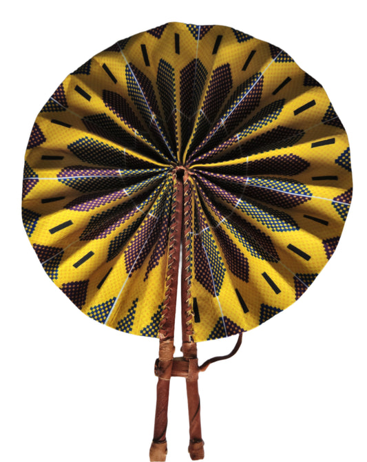 Ghanaian Fabric Fan - AB066