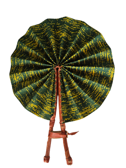 Ghanaian Fabric Fan - AB080