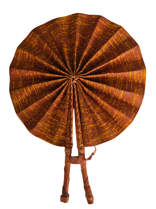 Ghanaian Fabric Fan - AB081