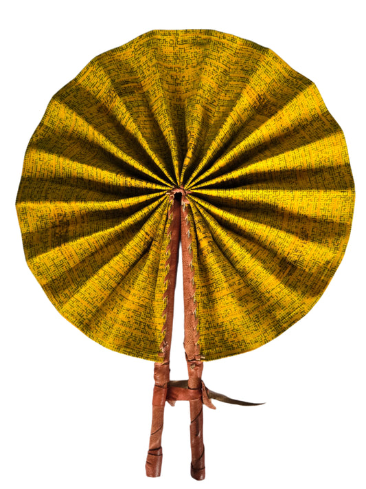 Ghanaian Fabric Fan - AB082