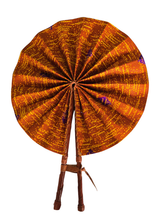 Ghanaian Fabric Fan - AB083