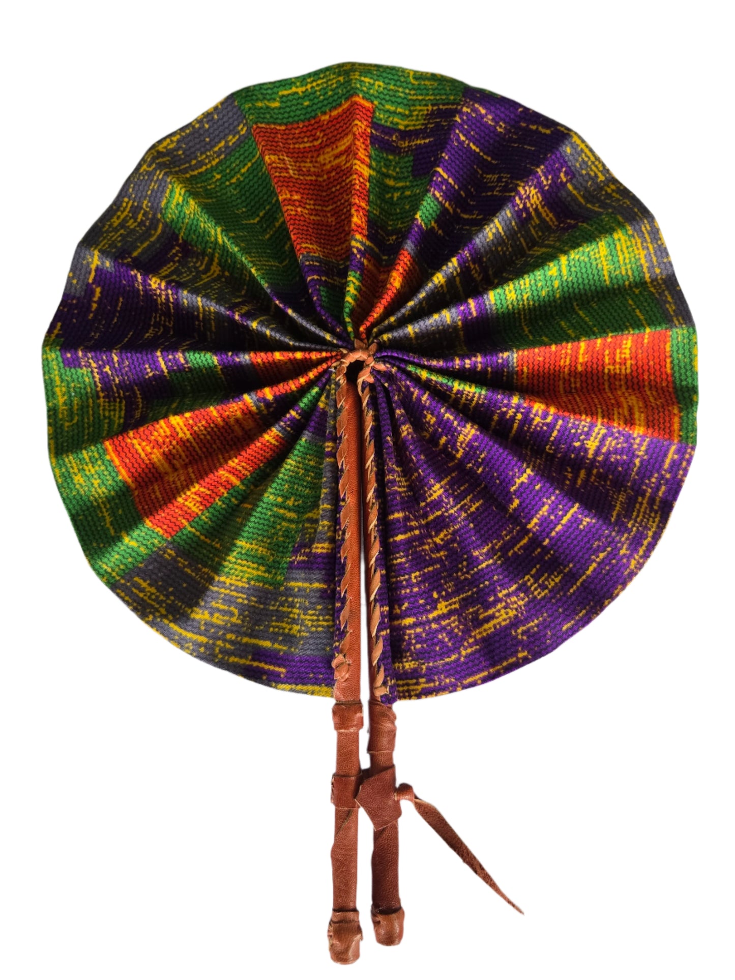 Ghanaian Fabric Fan - AB084