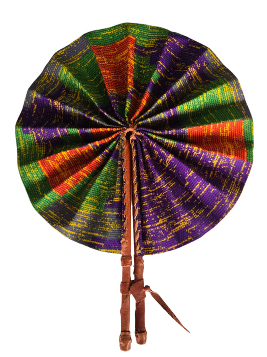 Ghanaian Fabric Fan - AB084