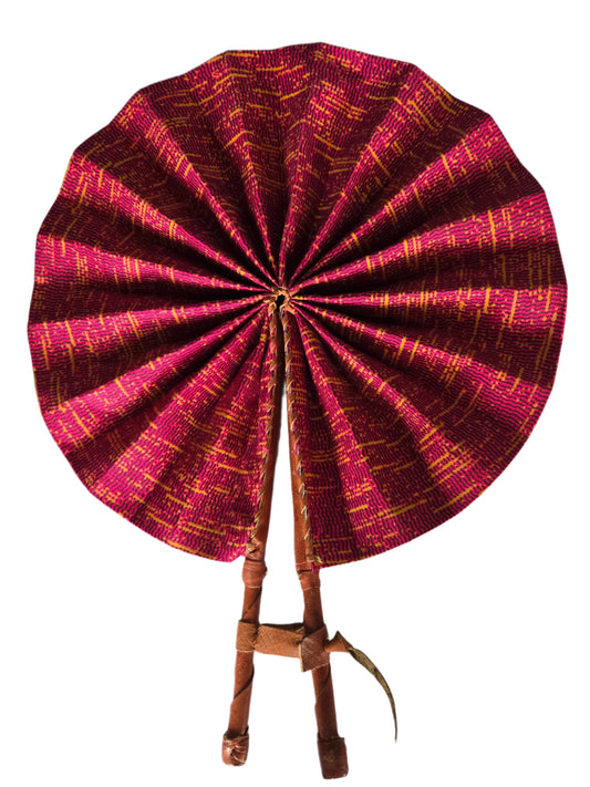 Ghanaian Fabric Fan - AB086