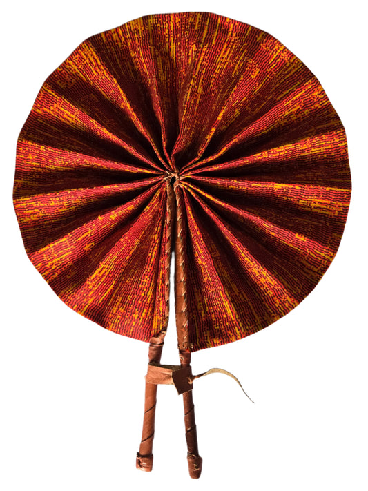 Ghanaian Fabric Fan - AB090