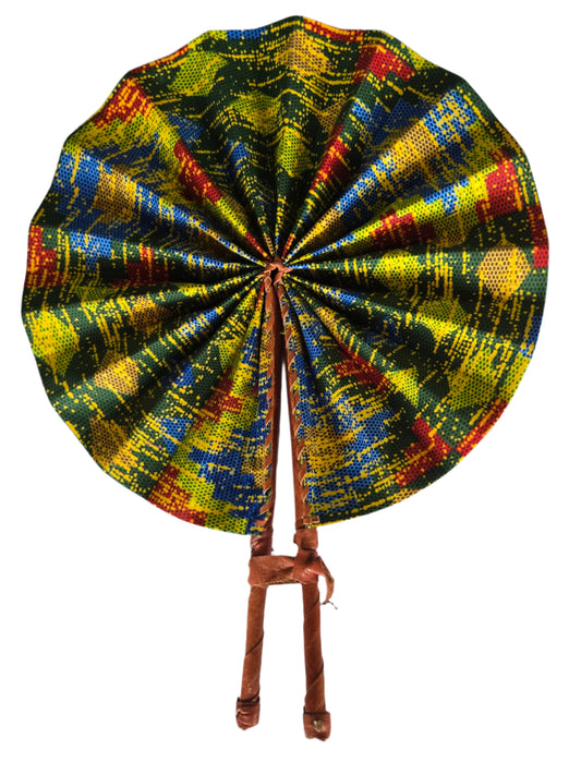 Ghanaian Fabric Fan - AB091