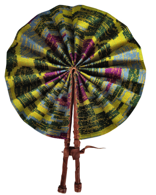 Ghanaian Fabric Fan - AB092